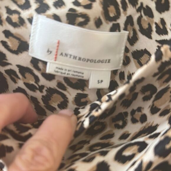 Anthropologie Leopard Print Strapless Fitted Maxi Dress - Picture 7 of 8